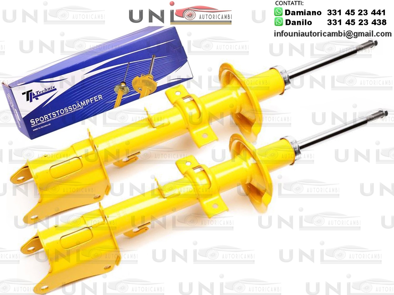 2x Ammortizzatori Posteriori Sportivi Alfa Romeo 147 156 GT da 1997 1.9 JTD