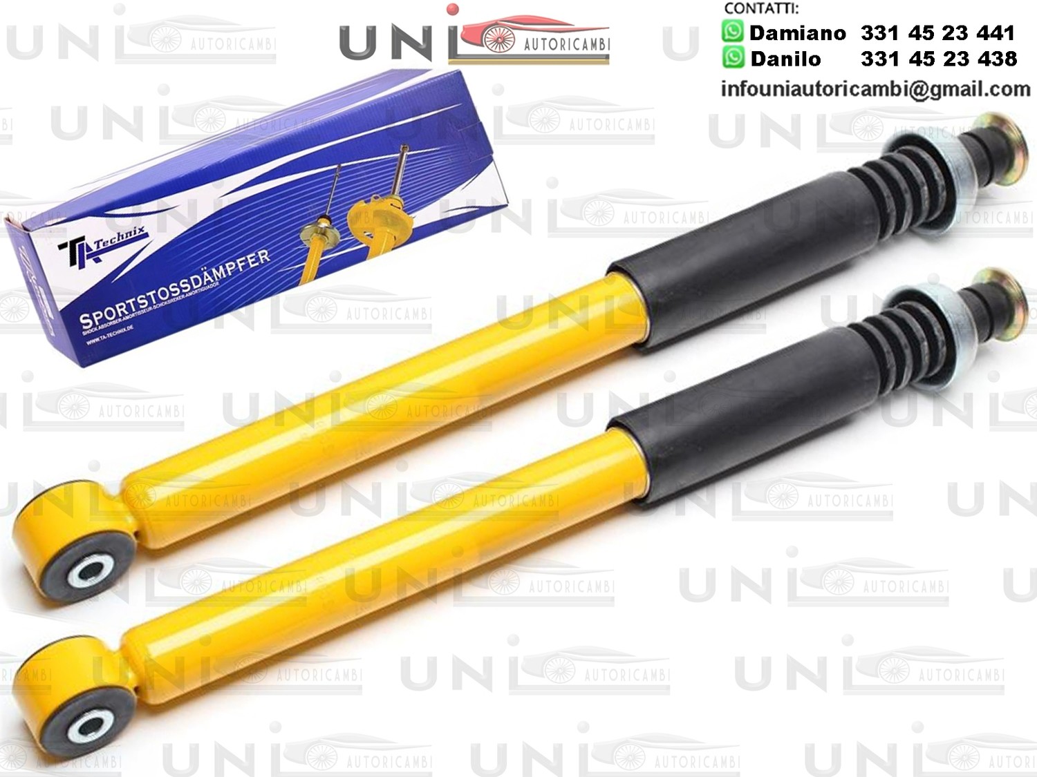 2 Ammortizzatore Posteriore Sportivo a Gas Ta Technix Renault Clio II, scatola Clio II, Thalia I + II