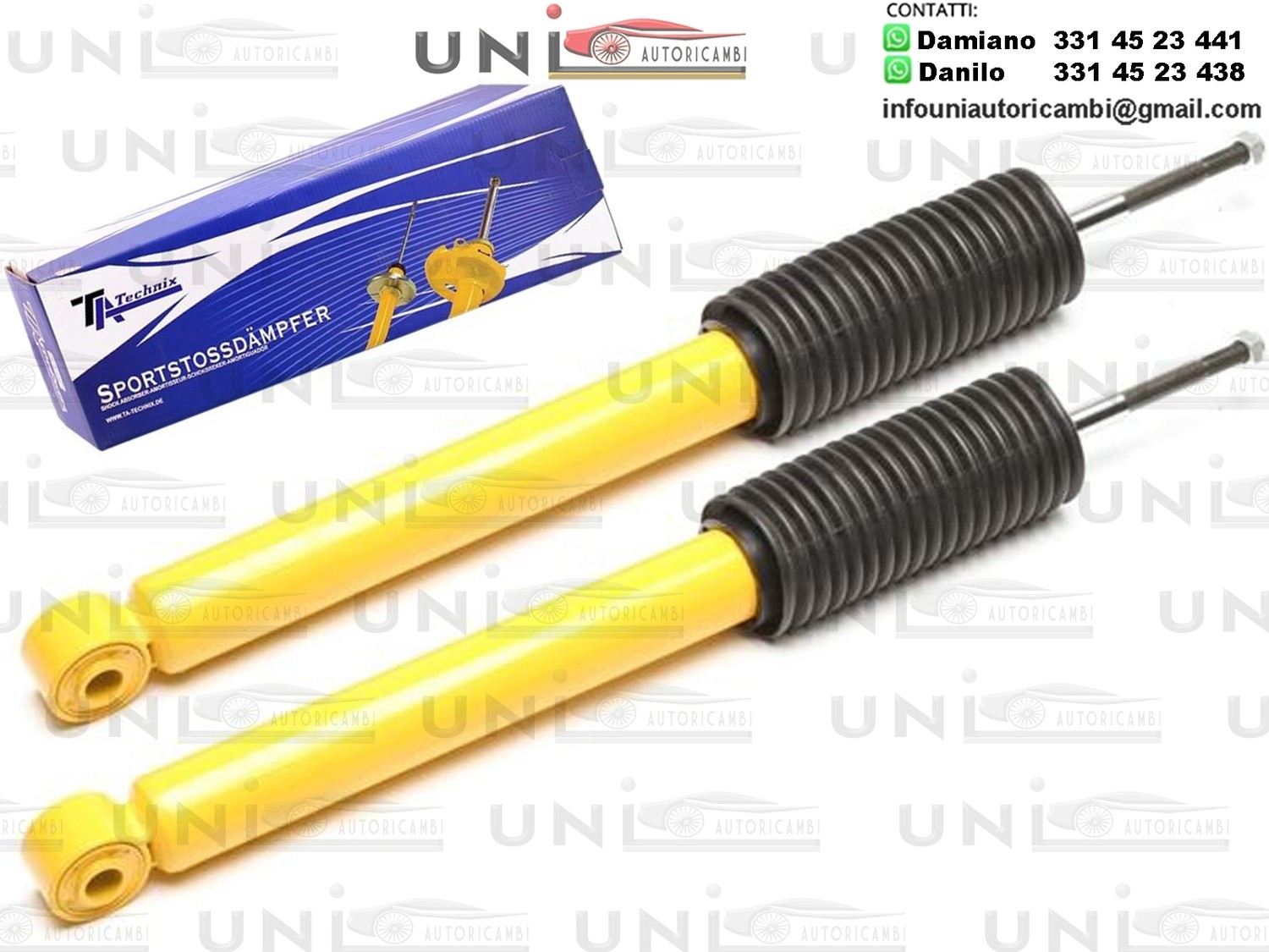 2 Ammortizzatore Posteriore Sportivo as Ta Technix Opel Agila B/Suzuki Splash,Swift/Vauxhall Agila MK II