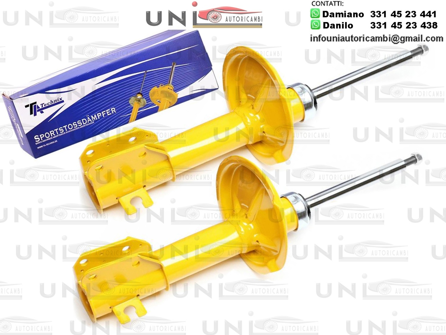 2x Ammortizzatore Anteriori Sportivi Alfa 145 146 (930) da 1994 a 2001 155 167