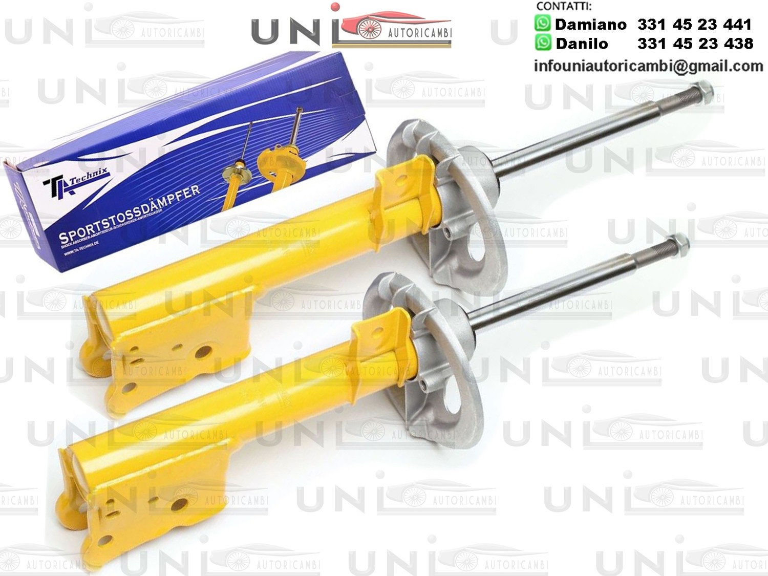 2 Ammortizzatore Anteriore Sportivo a Gas Ta Technix Mercedes Benz Classe A W168