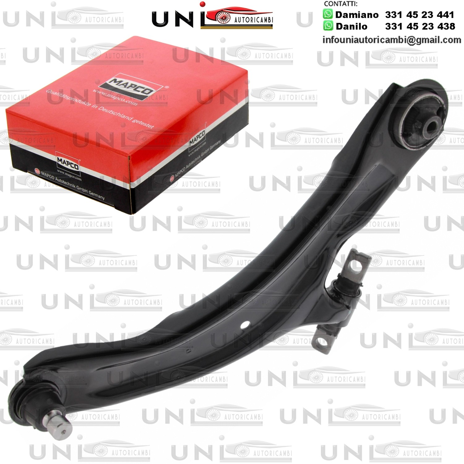 Braccio oscillante anteriore Destro Rinforzato NISSAN QASHQAI / +2 I / X-TRAIL / RENAULT KOLEOS