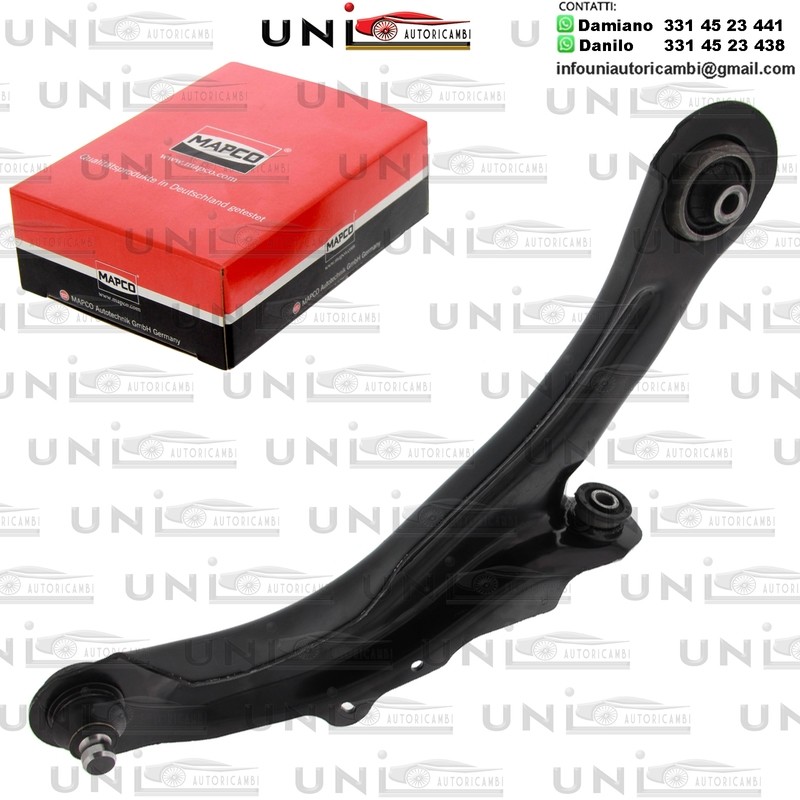 Braccio oscillante Assale anteriore Destro Rinforzato RENAULT GRAND SCÉNIC II / MEGANE II / SCÉNIC II