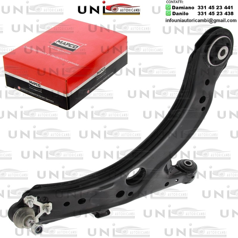 Braccio oscillante anteriore Destro Rinforzato AUDI A3 / SEAT LEON / TOLEDO II / SKODA OCTAVIA I / VW BORA / GOLF IV / NEW BEETLE