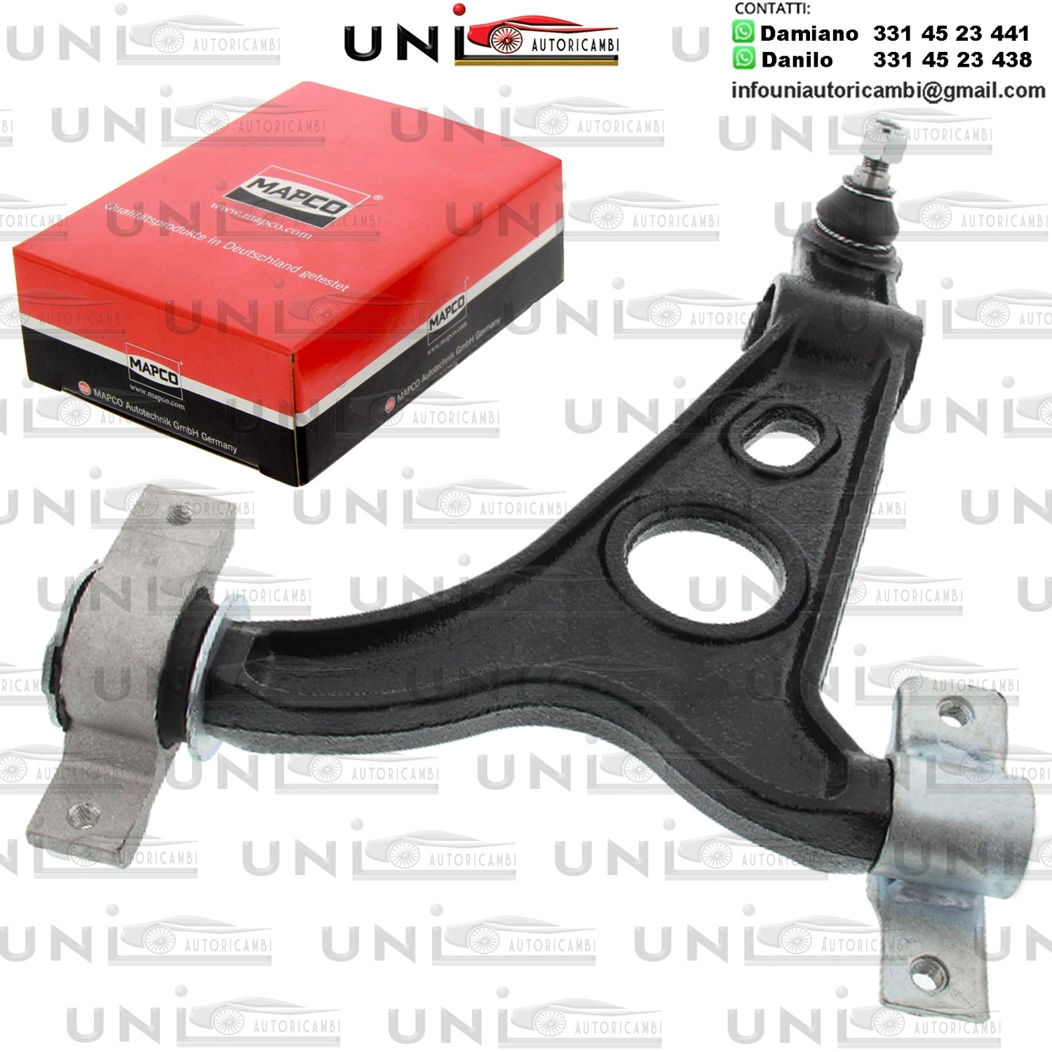 Braccio oscillante Assale anteriore Sinistro Rinforzato ALFA ROMEO 147 / 156 / 156 Sportwagon / GT