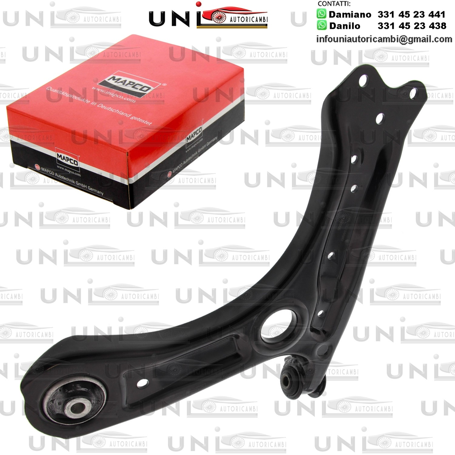 Braccio oscillante anteriore Sinistro Rinforzato AUDI A1 / SEAT IBIZA V / TOLEDO IV / SKODA FABIA III / RAPID / VW POLO
