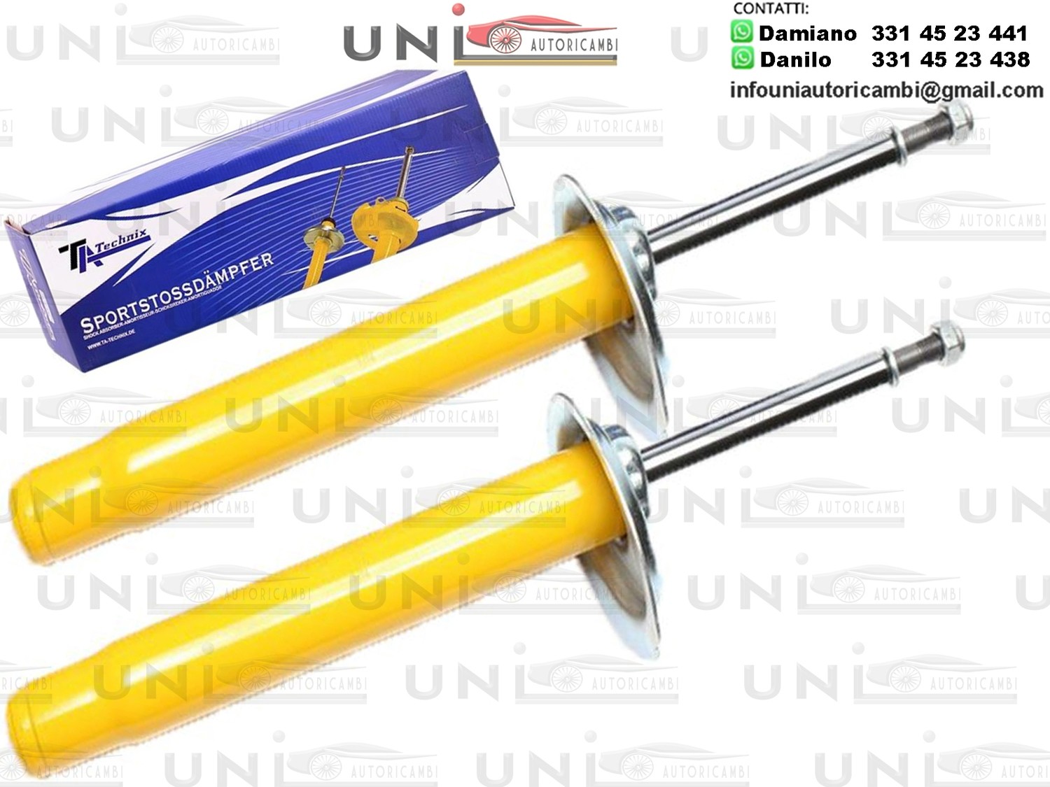 2 X Ammortizzatori Anteriori Sportivi a Gas Ta Technix BMW Serie 3 E46 Berlina,Coupe,Cabriolet,Touring,Compatto