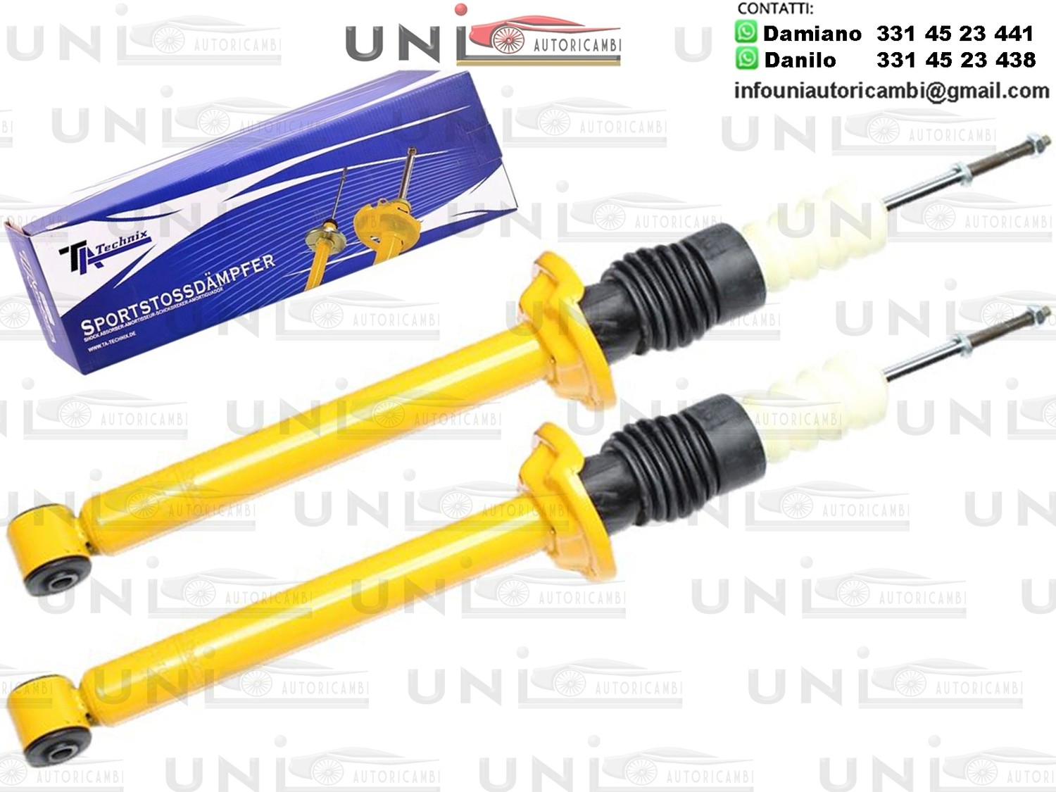 2 X Ammortizzatori Posteriori Sportivi a Gas Ta Technix Ford Escort,Escort,Cabriolet, Escort,Stufenheck,Escort Classic