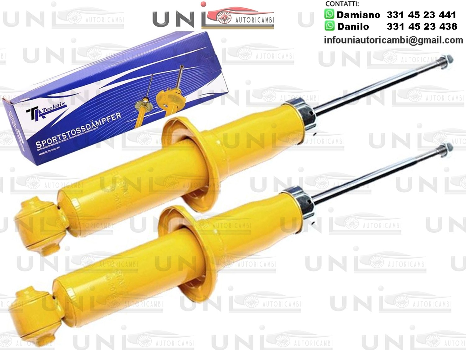 2 Ammortizzatori Posteriori Sportivi a Gas Ta Technix Audi A6 (4A / C4) da 1994 incluso Avant / Audi 100 (4A / C4) da 1990 Incluso Avant