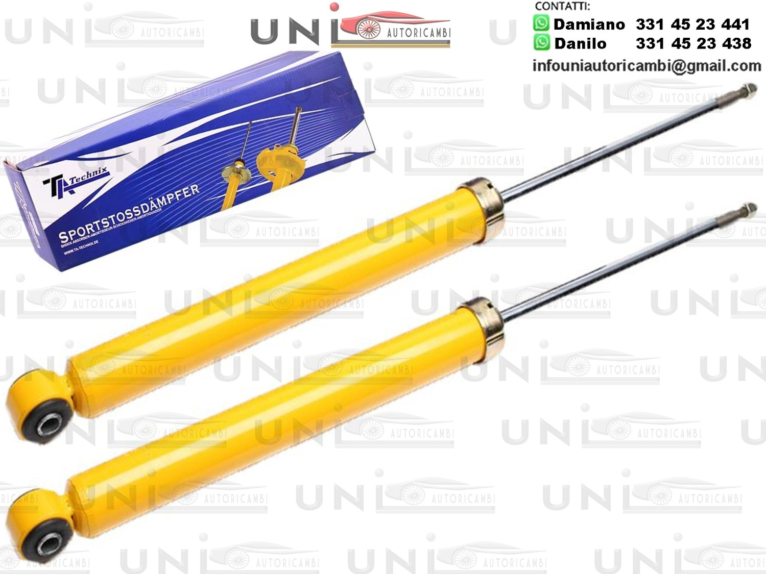 2 X Ammortizzatori Posteriori Sportivi a Gas Ta Technix Ford Focus, Focus tre volumi