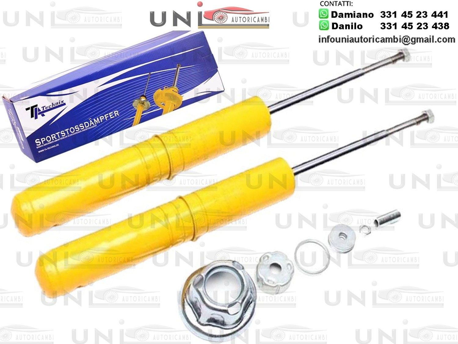 2 X Ammortizzatori Anteriori Sportivi a Gas Ta Technix Honda Civic,Hatchback,Civic,Berlina,CRX III,Civic,Coupe