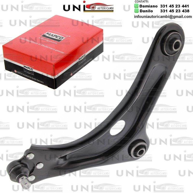 Braccio oscillante anteriore Destro Rinforzato CITROEN C3 I / C3 II / C4 CACTUS / DS3 / DS DS 3 / PEUGEOT 2008 / 208