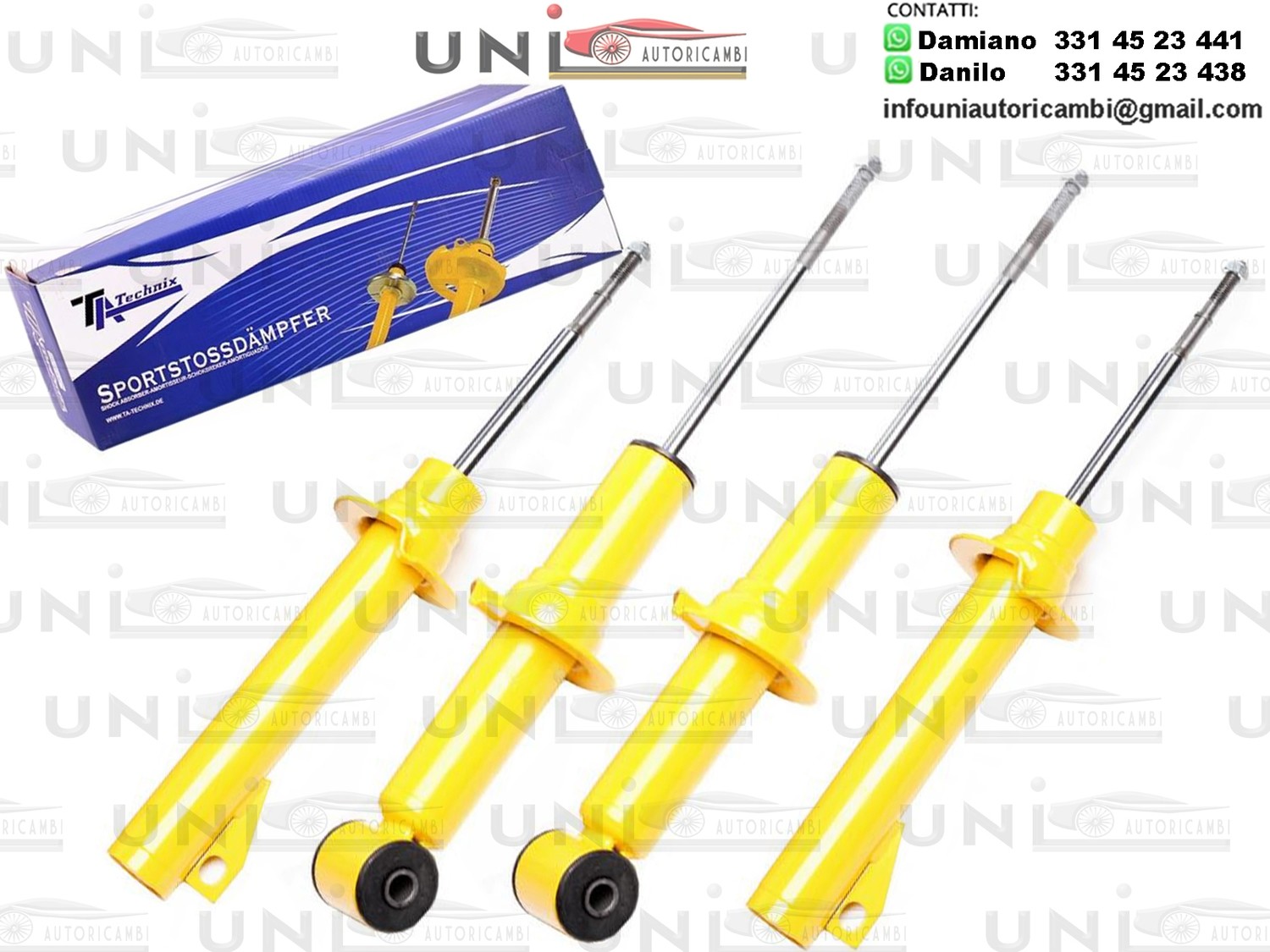 4 Ammortizzatori Sportivi a Gas Ta Technix Alfa Romeo 159 - 159 Sportwagon - Brera - Spider