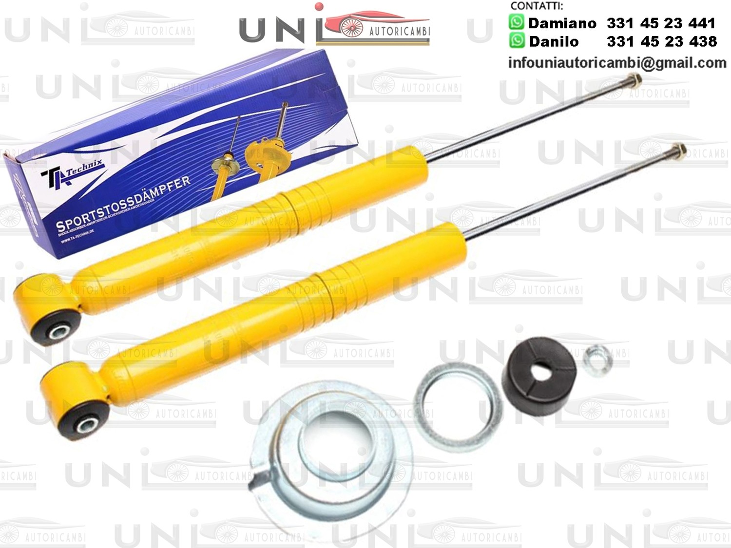 2 X Ammortizzatori Posteriori Sportivi a Gas Ta Technix Audi 80 - 90 (81 - 85 - B2 da 1978 / Coupè (89 / 8B) / Audi 80 (89 / 8A / B3) da 1986 !!!NO QUATTRO!!!