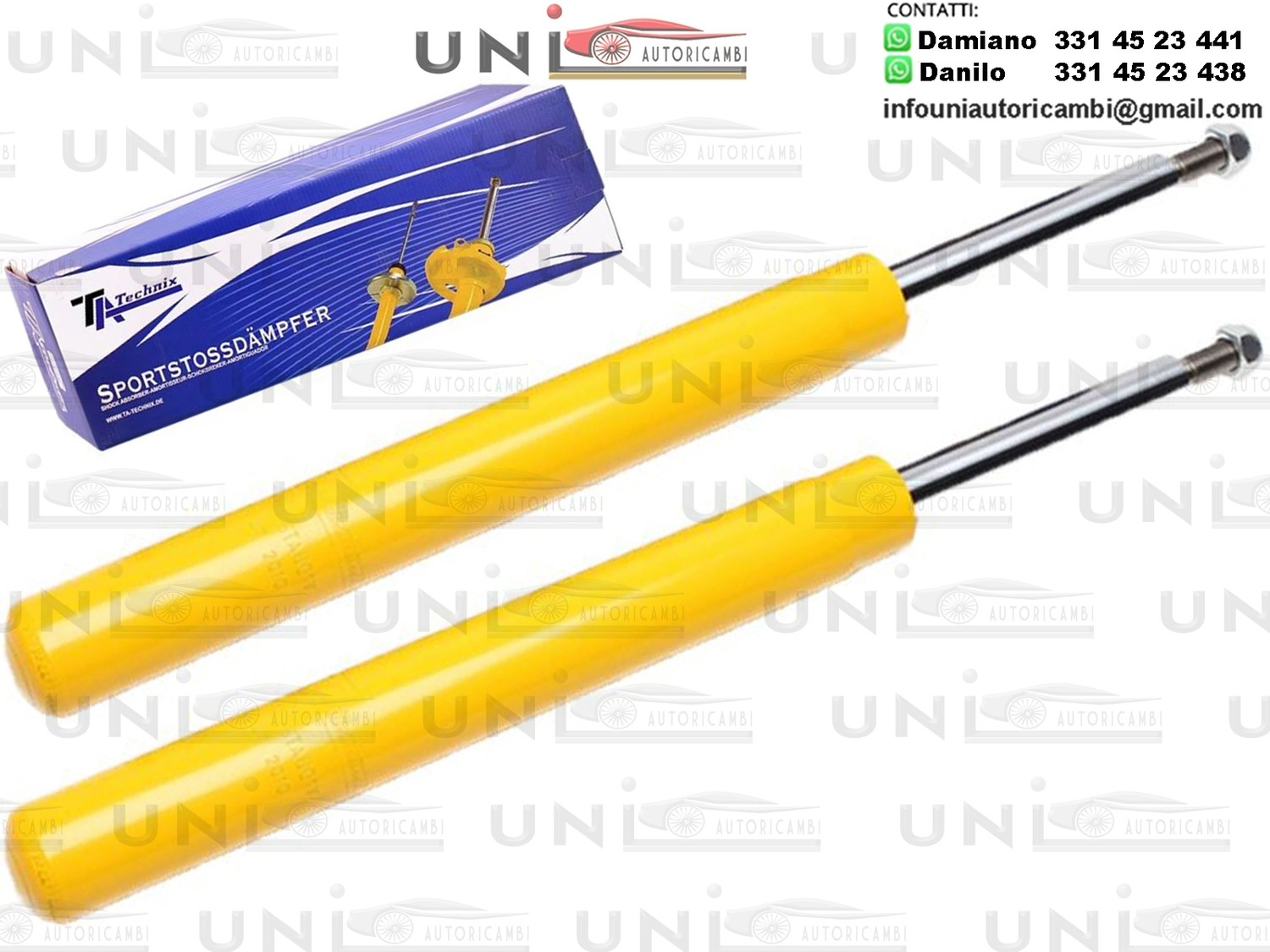 2 X Ammortizzatori Anteriori Sportivi a Gas Ta Technix Audi 80 - 90 (81 - 85 - B2 da 1978 / VW Passat - Santana (32B) da 1981