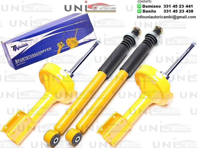 4 Ammortizzatori Sportivi per RENAULT Clio 2 dal 1998-2005 - Ammortizzatore Anteriore da 58mm