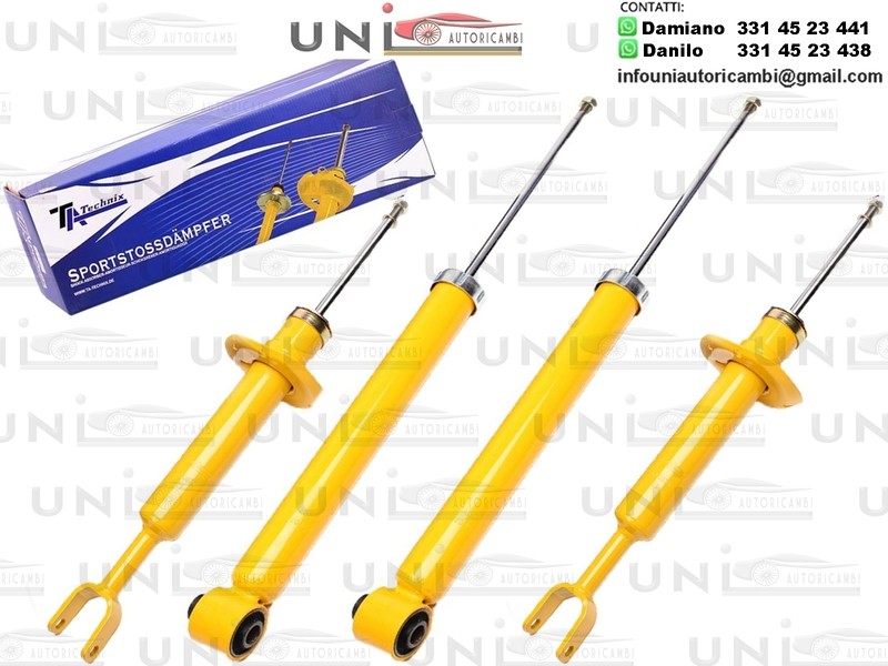 4 X Ammortizzatori Sportivi (2 Anteriori + 2 Posteriori) AUDI A4 8E / B6 / B7 Incluso Avant e Cabriolet dal 2001 / Seat Exeo 3R2 Incluso ST da 2009