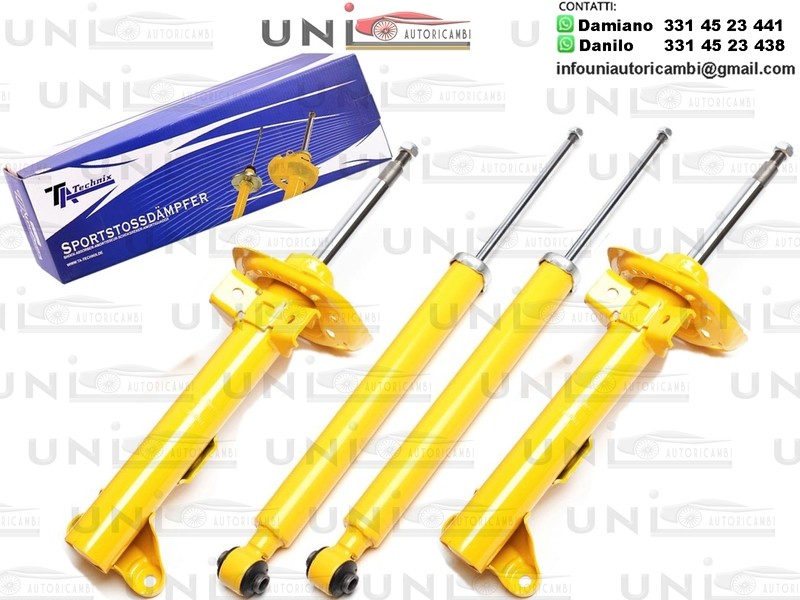 4 X Ammortizzatori Sportivi 2x Anteriore 2X Posteriore per: MERCEDES Classe C W204 Berlina dal 2007- ,, MERCEDES Classe C S204 Station wagon dal 2007- ,, MERCEDES Classe C C204 Coupe dal 2011-