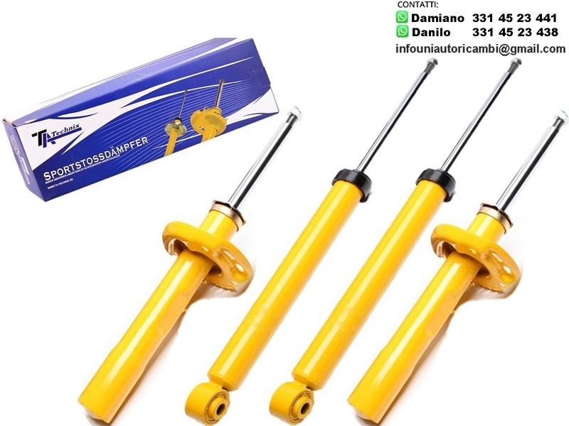 4 X Ammortizzatori Sportivi  Audi A3 8P incluso Sportsback + Cabrio / Seat Alhambra / Altea / Leon , Toledo III / Skoda Octavia / Eos / Golf V+VI incluso Golf Plus / Passat 3C Montante 55mm