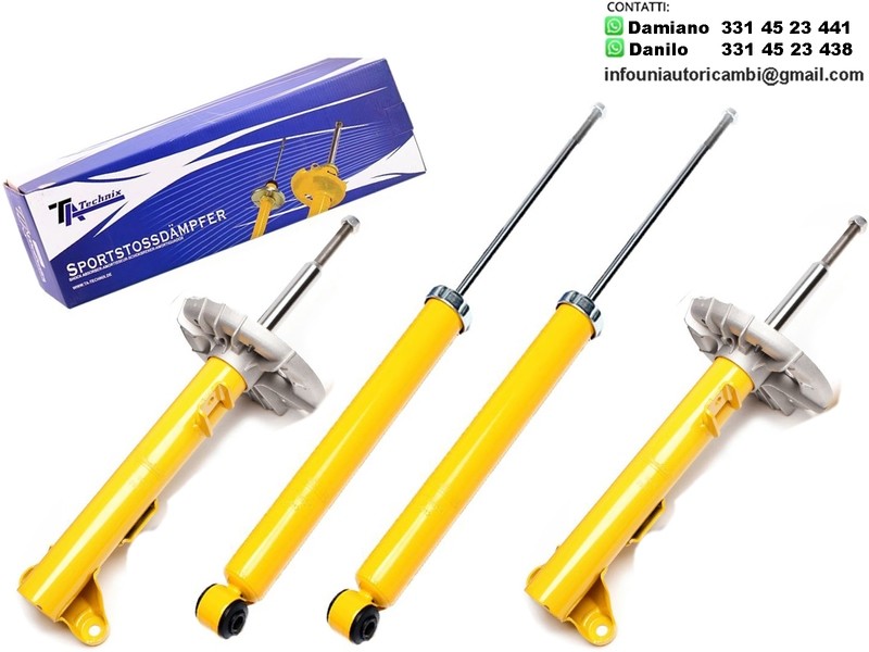 4x Ammortizzatori Sportivi 2x Anteriori Posteriori per: MERCEDES CLASSE C W203 220CDI Berlina SW Sportcoupe , MERCEDES CLK C209 Coupe A209 Cabriolet