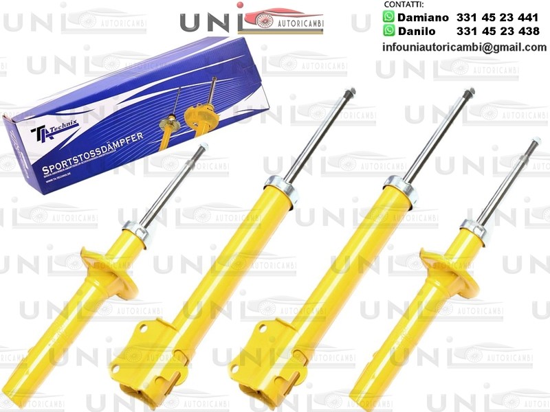 4X Ammortizzatori Sportivi a Gas Ford Escort III da 1980 - Ford Escort IV da 1986 - Ford Orion II da 1985