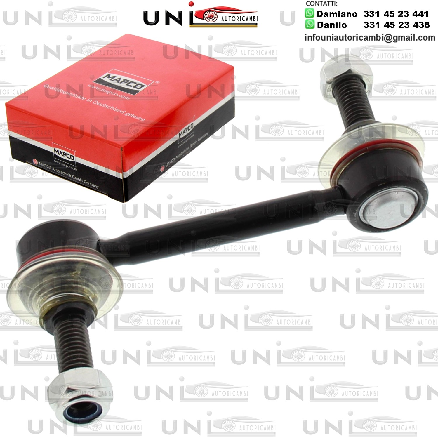 Asta/Puntone Assale posteriore bilaterale Rinforzato LAND ROVER DISCOVERY III, DISCOVERY IV, RANGE ROVER SPORT 2.7D-4.4 07.04-