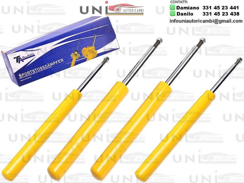 4 Ammortizzatori Sportivi a Gas Ta Technix Audi 80 (81 - 85 - B2 - 85Q) da 1978 / Quattro (85) da 1984 / 90 (89 / 89Q / 8A / B3) da 1987 SOLO QUATTRO 4X4!!!