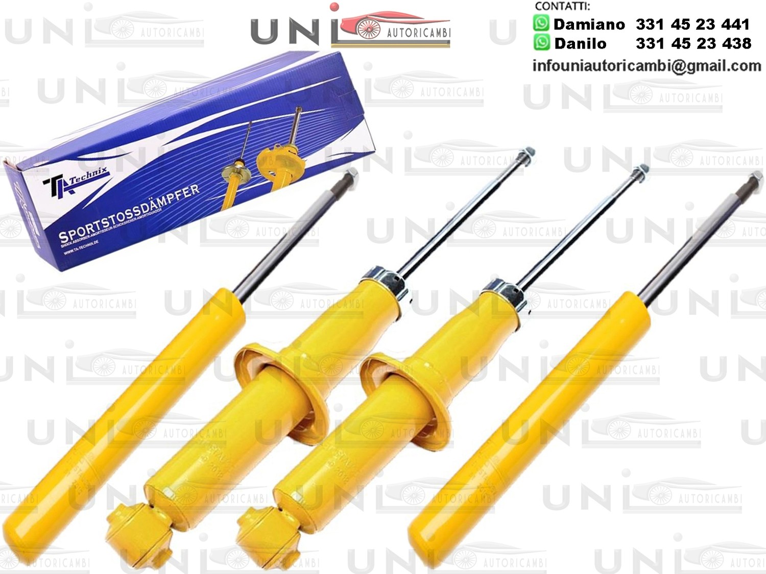 4 Ammortizzatori Sportivi a Gas Ta Technix Audi A6 (4A / C4) da 1994 incluso Avant / Audi 100 (4A / C4) da 1990 Incluso Avant incluso QUATTRO 4X4!!