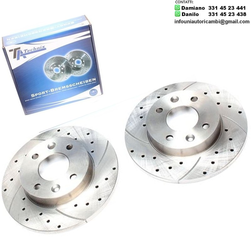 2X Dischi Sportivi Anteriori Dacia Logan / Sandero I / Renault Clio I / Logan / Megane I / Rapid / Twingo I / R9 / R11 / R21