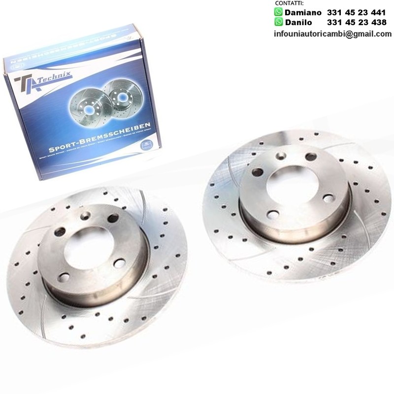 2X Dischi Sportivi Anteriori Audi 80 / Seat Cordoba Vario / Ibiza II / Ibiza III / VW Derby / Golf I / Golf II / Jetta I / Jetta II / Passat / Polo / Polo Coupe / Polo Box / Polo Classic / Santana