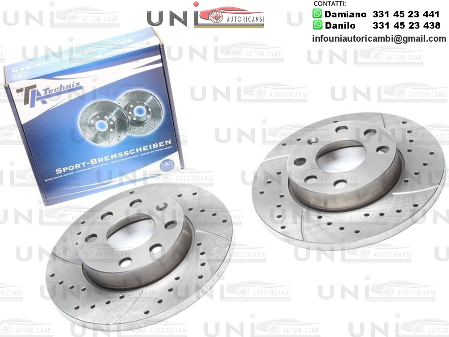 2X Dischi Sportivi Anteriori Daewoo Nexia / Opel Ascona C / Ascona C CC / Astra F / Astra F Caravan / Combo / Corsa A CC / Cadet E / Cadet E Caravan / Vectra A