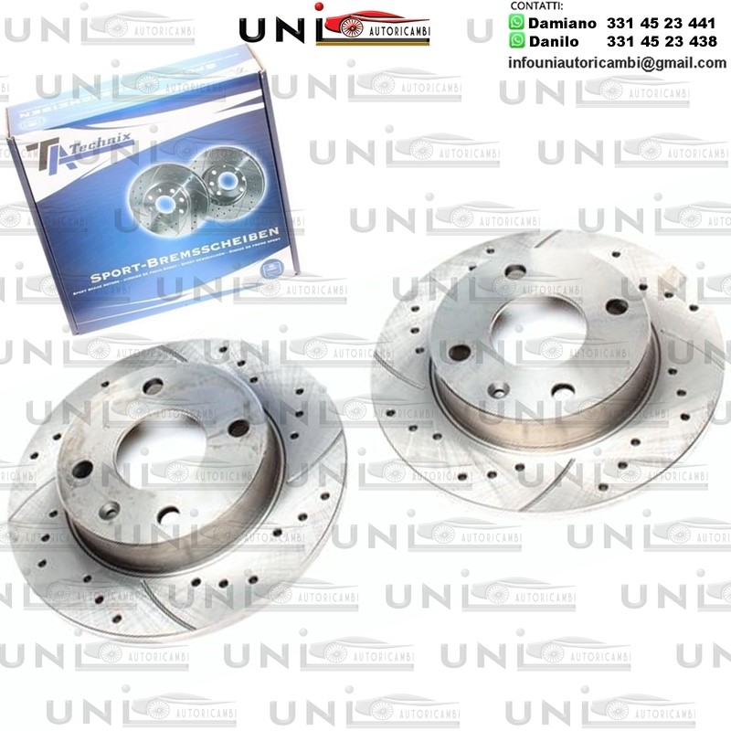 2X Dischi Sportivi Anteriori Ford Ecort V / Escort VI / Fiesta III / Fiesta Box / Courier Kasten / Orion III