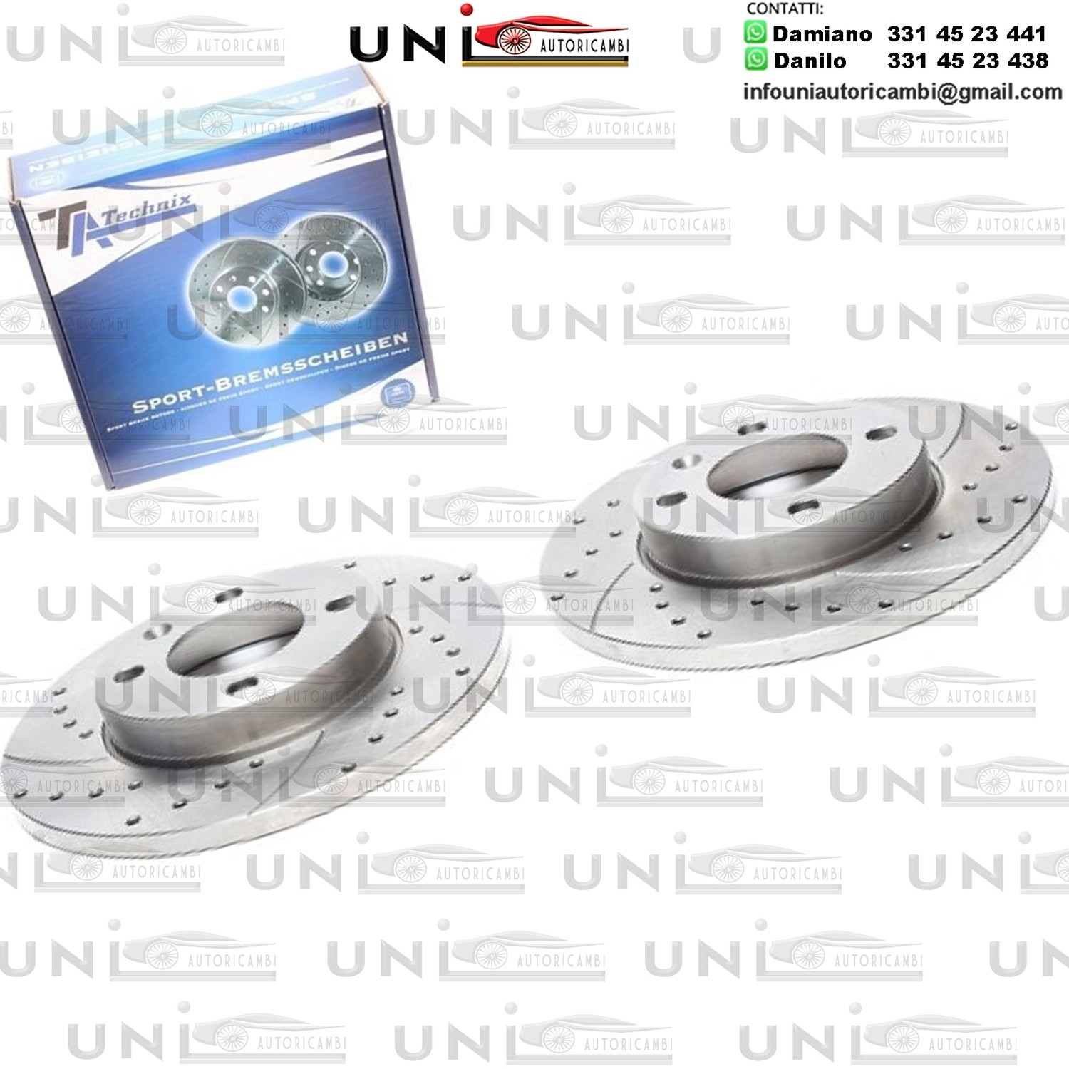 2X Dischi Sportivi Anteriori Audi 80 / Coupe / Seat Cordoba / Ibiza II / Toledo I / VW Caddy I / Golf I / Golf II / Passat / Polo Classic / Scirocco