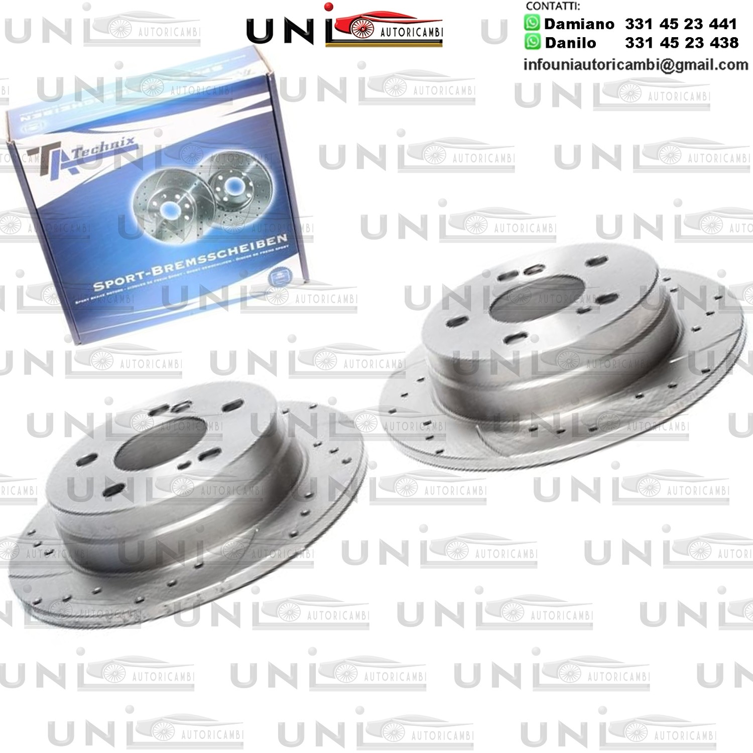 2X Dischi Sportivi Posteriori Mercedes-Benz 190 / E-Klasse / Saloon / Coupe