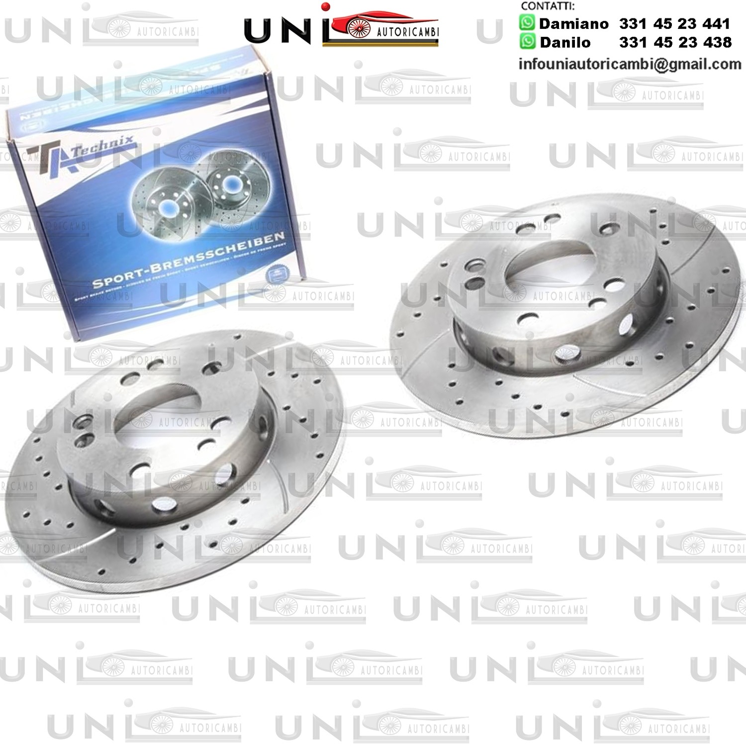 2X Dischi Sportivi Anteriori Mercedes-Benz 190