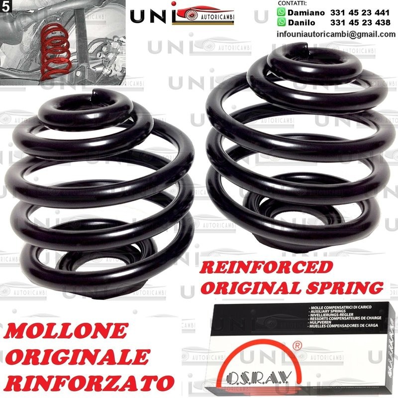 2X Molloni Originali da Carico Rinforzati Osrav Citroën C8 / Evasion / Jumpy / Fiat Scudo I / UlysseIIe I / II /Lancia Phedra / Zeta /Peugeot 806 / 807 / Expert / da 07/2002... 110KG