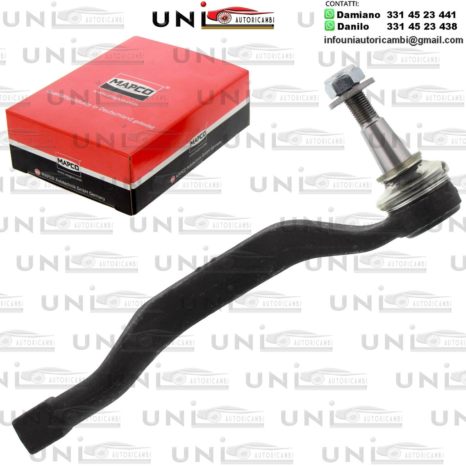 Testa barra d`accoppiamento Assale anteriore Destra Rinforzata RENAULT LAGUNA III 1.5-3.5 10.07-