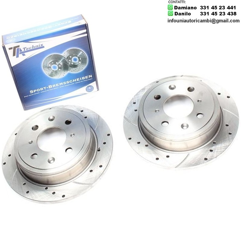 2X Dischi Sportivi Posteriori Honda Accord III / Civic IV Hatchback / Civic Hatchback / Concerto / CRX II / MG MG / Rover 25 / 45 / 200 Hatchback / 400 / Coupe