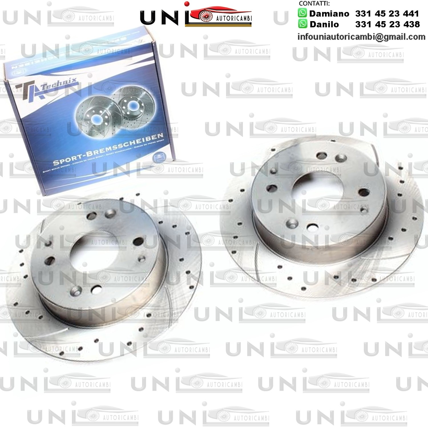 2X Dischi Sportivi Posteriori Honda Accord IV/ IV Aerodeck / Accord IV Coupe / Accord V / Accord V Aerodeck / Accord V Coupe / Civic VI Fastback / Rover 600