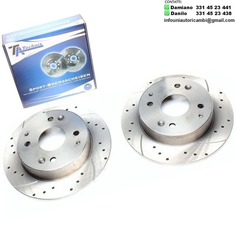 2X Dischi Sportivi Posteriori Honda Accord IV/ IV Aerodeck / Accord IV Coupe / Accord V / Accord V Aerodeck / Accord V Coupe / Civic VI Fastback / Rover 600