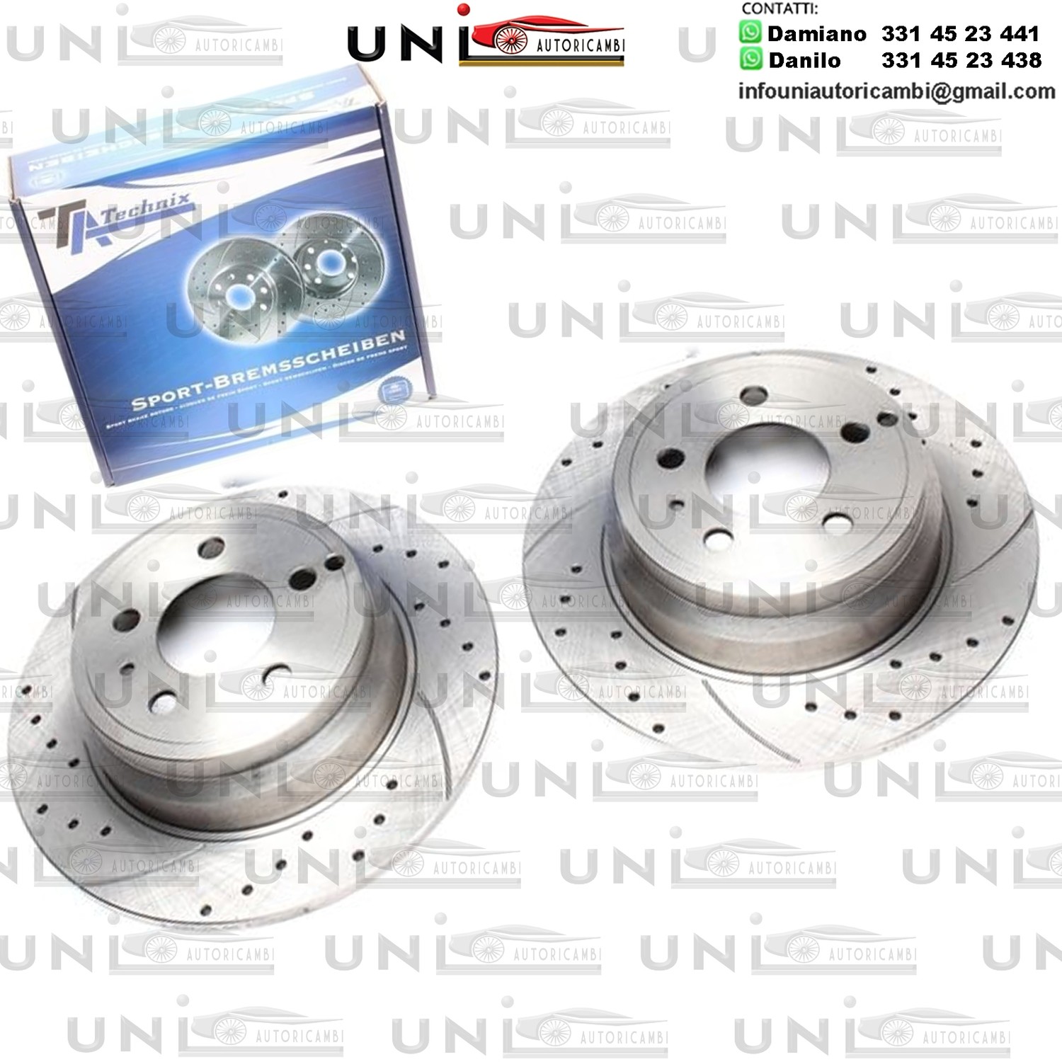 2X Dischi Sportivi Posteriori Volvo C70 I Coupe / C70 I Cabriolet / S70 / V70 I / 850 / 850 Kombi