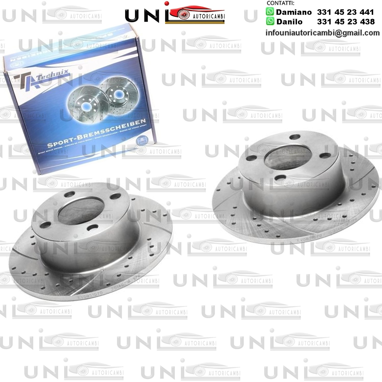 2X Dischi Sportivi Posteriori Audi 100 (44, 44Q, C3)