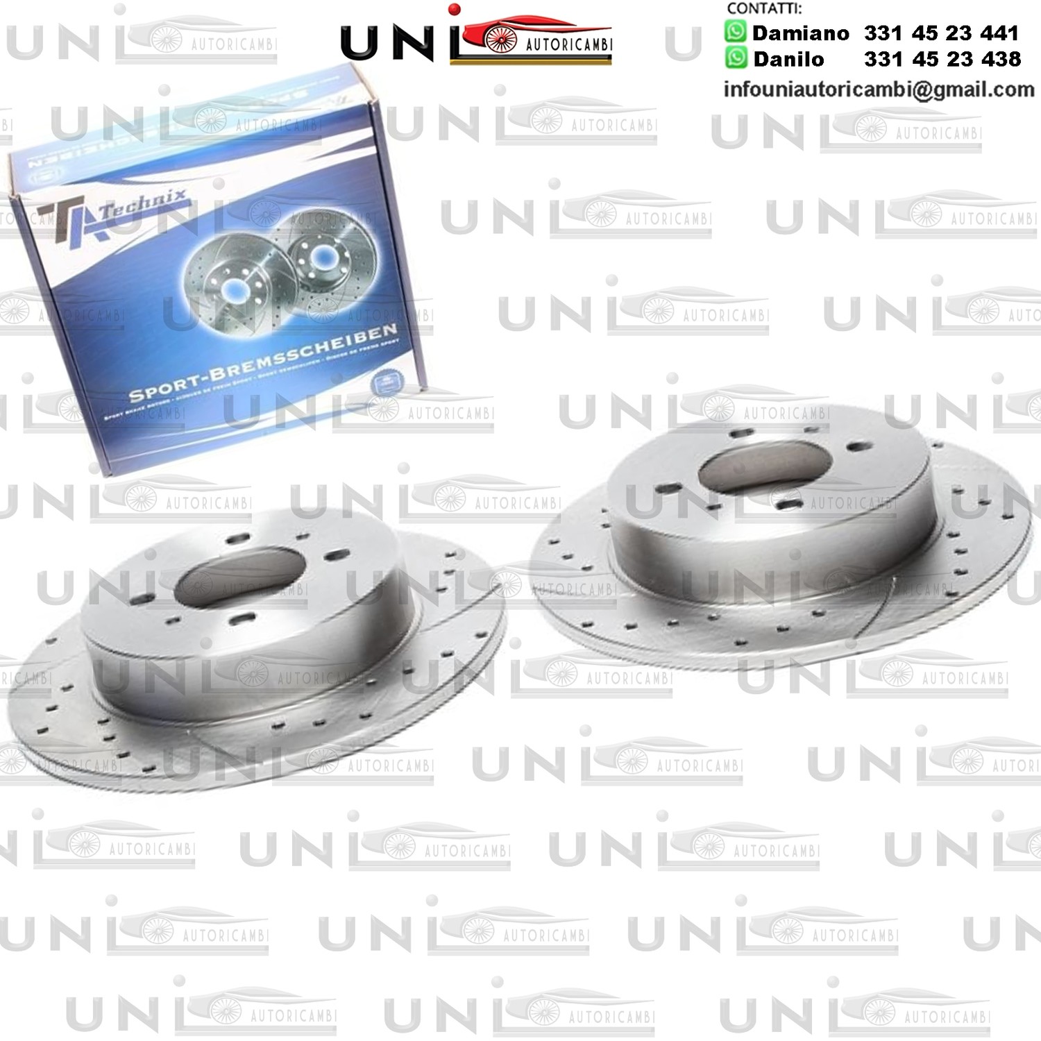 2X Dischi Sportivi Posteriori Nissan 100NX / Almera I / Almera I Hatcback / Sunny III Hatcback