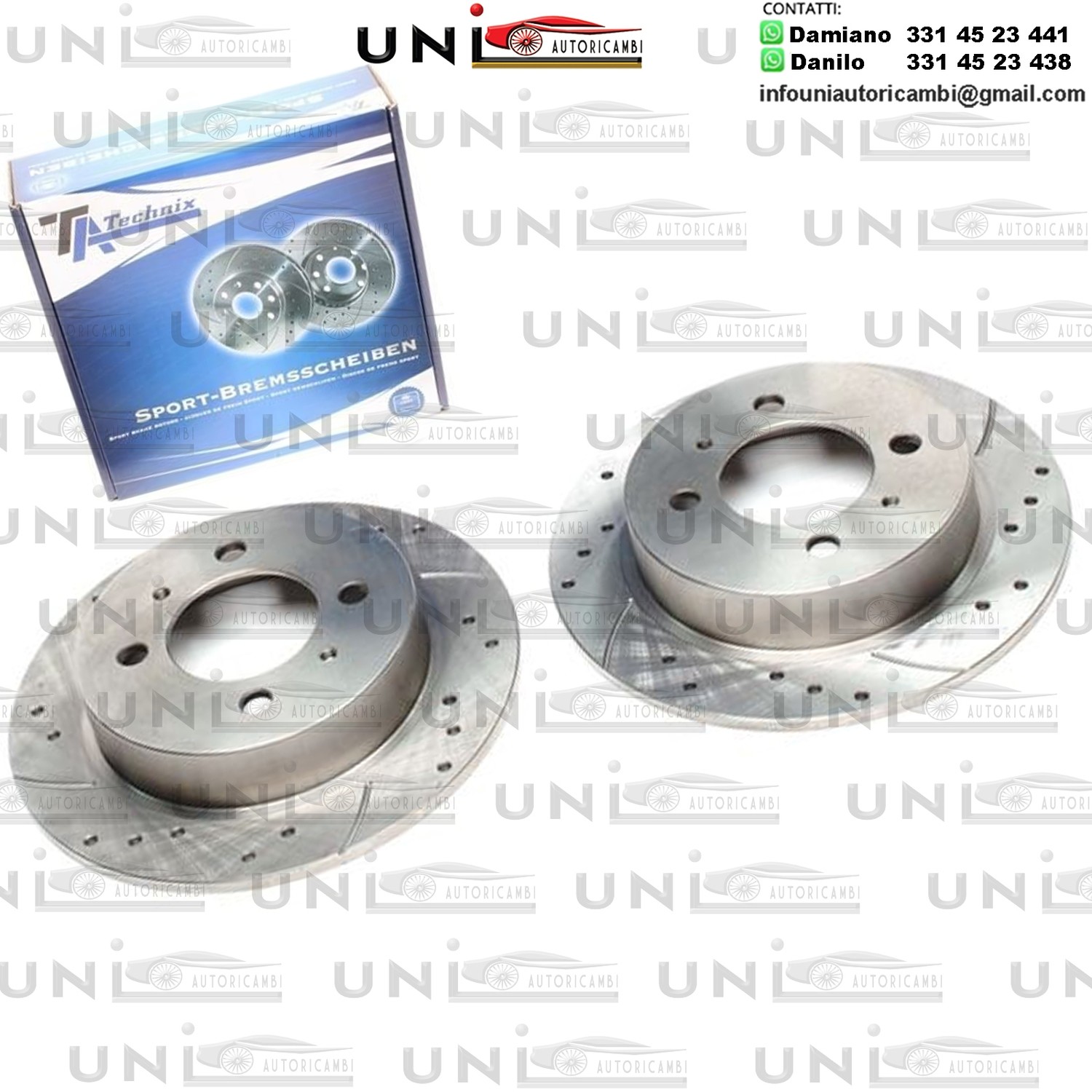 2X Dischi Sportivi Posteriori Nissan 100NX / Almera I / Almera I Hatchback / Sunny III / Sunny III Hatchback / Sunny III Liftback
