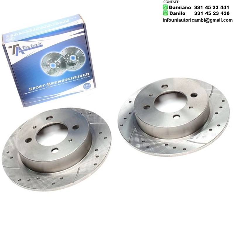 2X Dischi Sportivi Posteriori Nissan 100NX / Almera I / Almera I Hatchback / Sunny III / Sunny III Hatchback / Sunny III Liftback