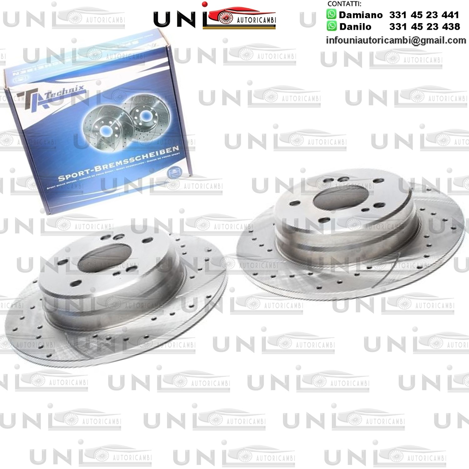 2X Dischi Sportivi Posteriori Chrysler Crossfire / Mercedes-Benz Coupe / Classe E / Classe E Cabriolet / Classe C / Classe C Coupe / Classe CLK / SLK