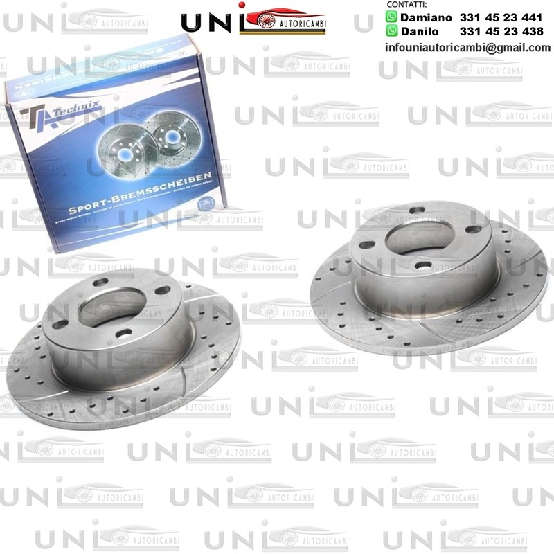 2X Dischi Sportivi Posteriori Audi 80 / 90 / 100 / 100 Avant / 80 Avant / Cabriolet / Coupe