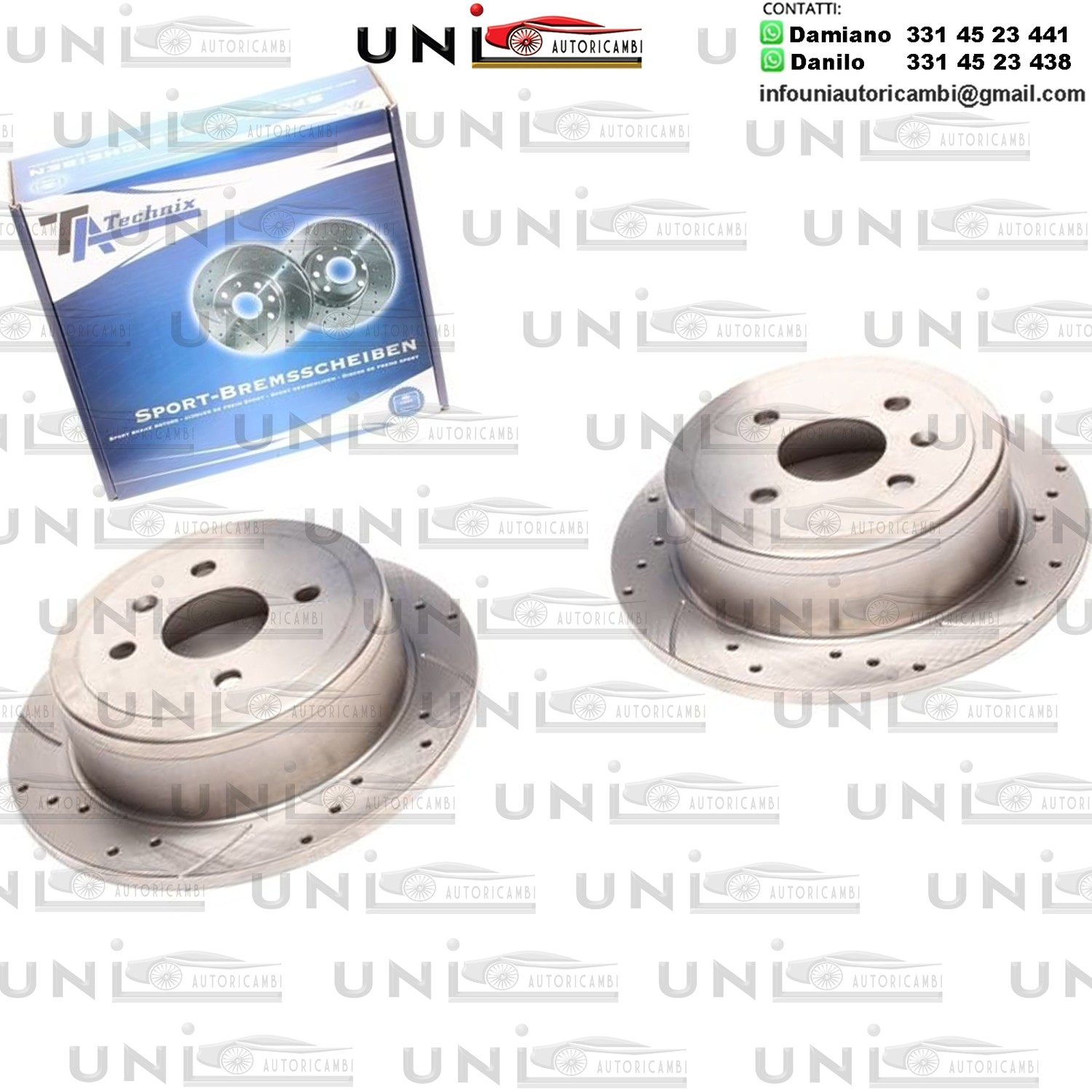 2X Dischi Sportivi Posteriori Daewoo Nubira / Nubira Notchback / Nubira Saloon / Nubira Wagon