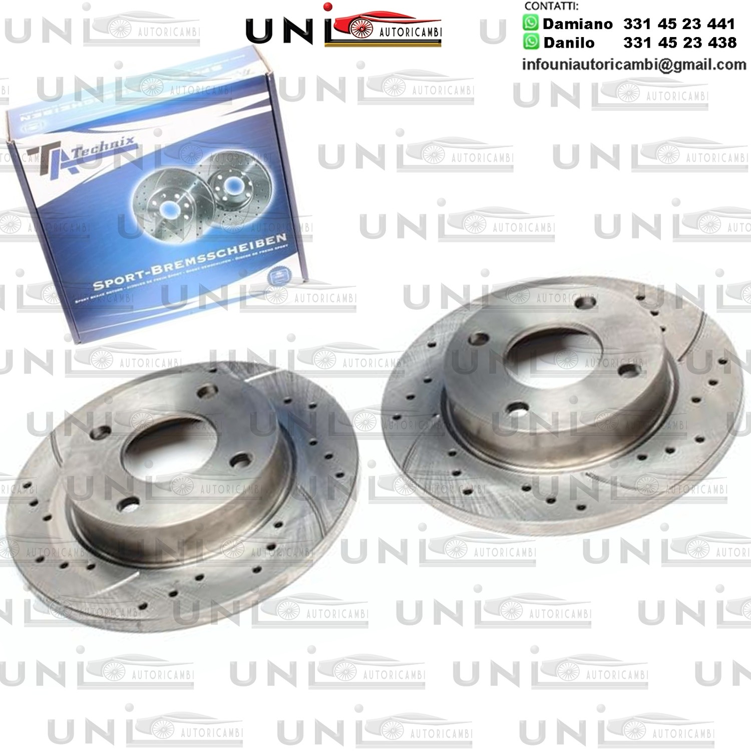 2X Dischi Sportivi Anteriori Ford Fiesta III / Fiesta IV / Fiesta Box / Courier Box / Ka / Mazda 121 III