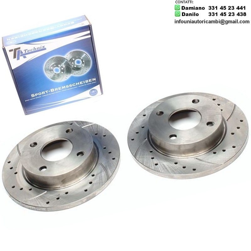 2X Dischi Sportivi Anteriori Ford Fiesta III / Fiesta IV / Fiesta Box / Courier Box / Ka / Mazda 121 III